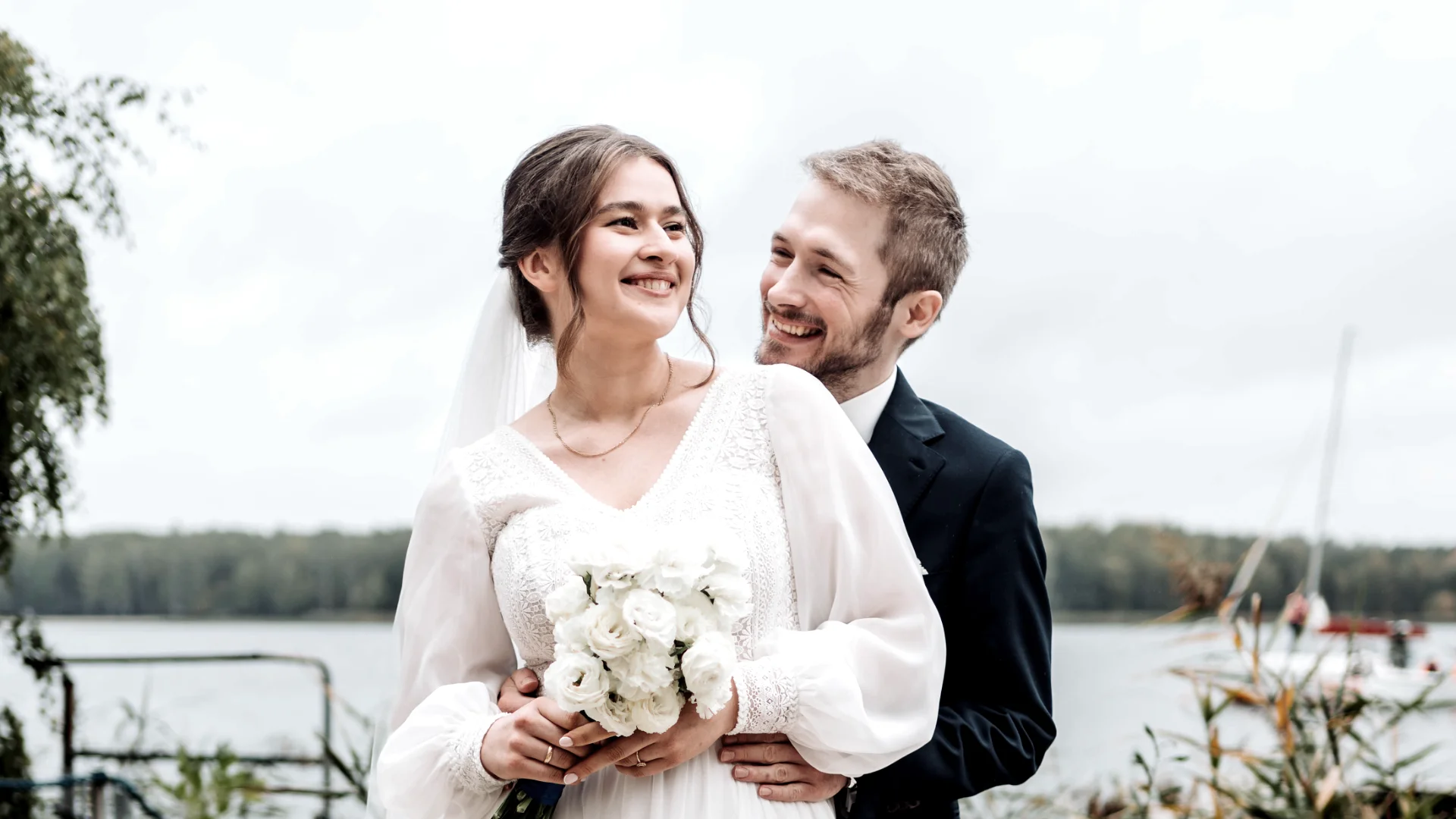 Para młoda - sesja w dzień ślubu