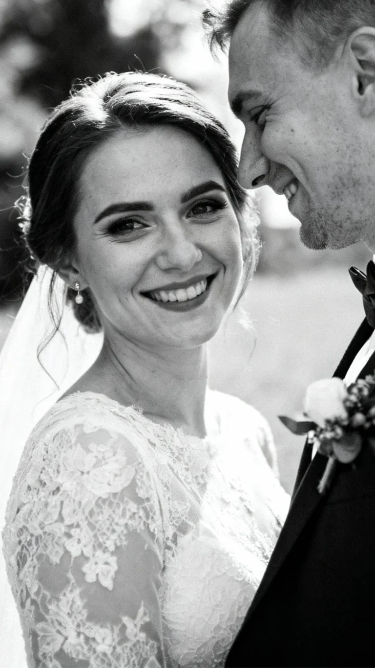 Fotografia czarno-biała ślubna - Aurapix